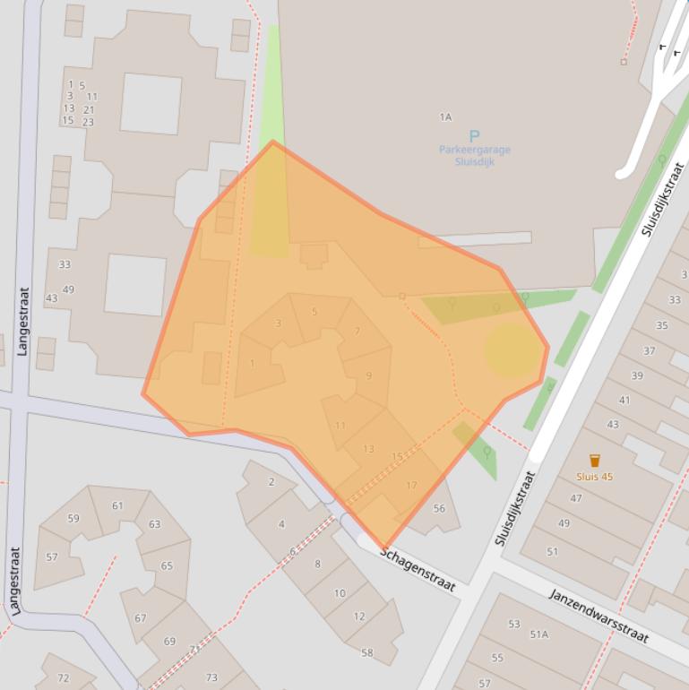 Kaart van postcodegebied 1781PG.