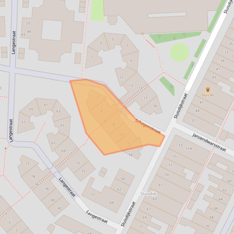 Kaart van postcodegebied 1781PH.