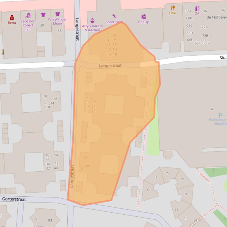 Kaart van postcodegebied 1781PK.