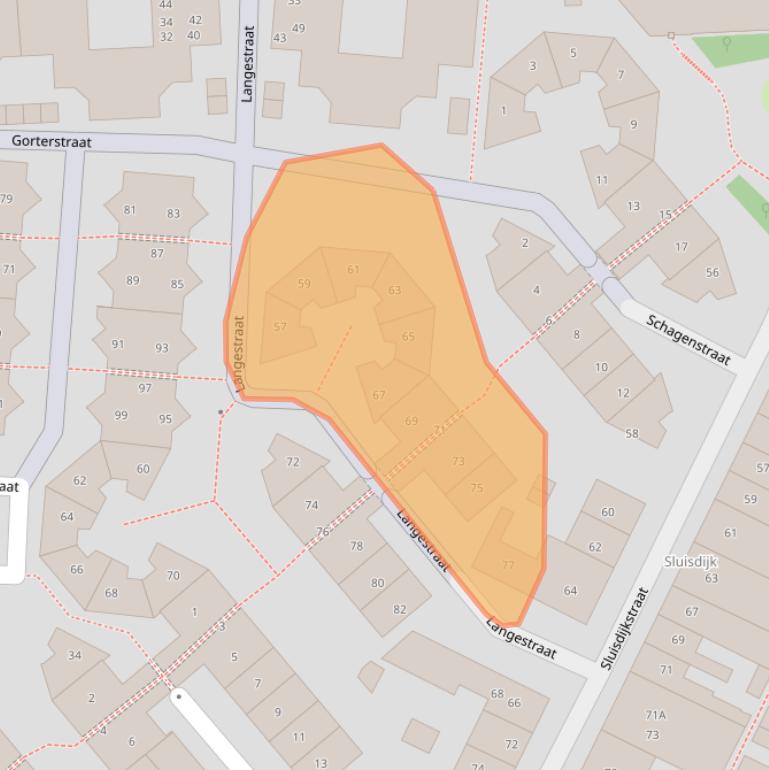 Kaart van postcodegebied 1781PL.