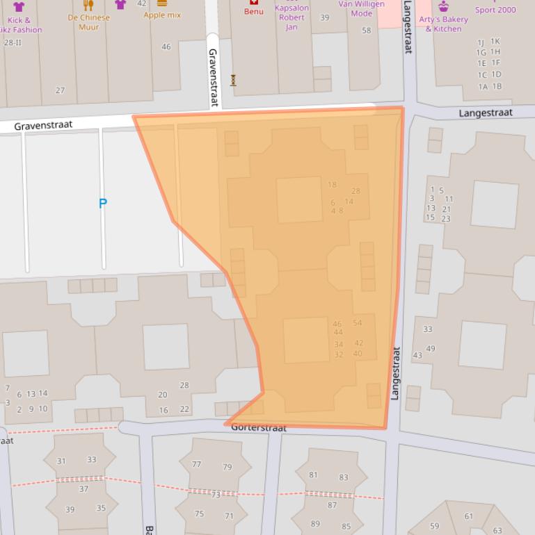 Kaart van postcodegebied 1781PM.