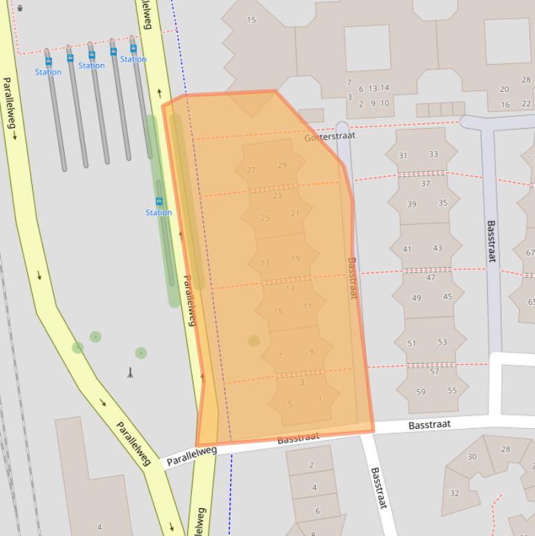 Kaart van postcodegebied 1781PS.