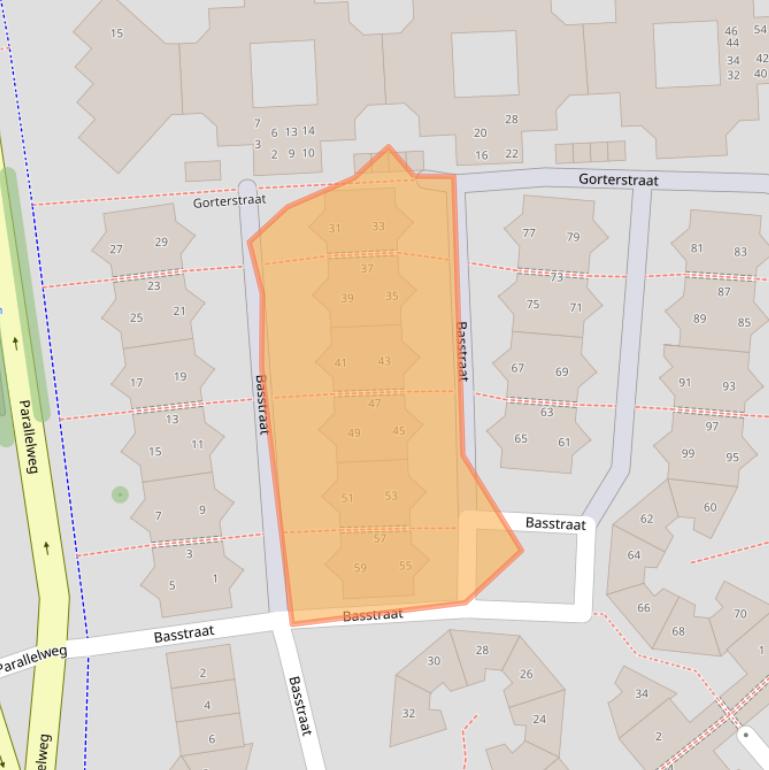 Kaart van postcodegebied 1781PT.