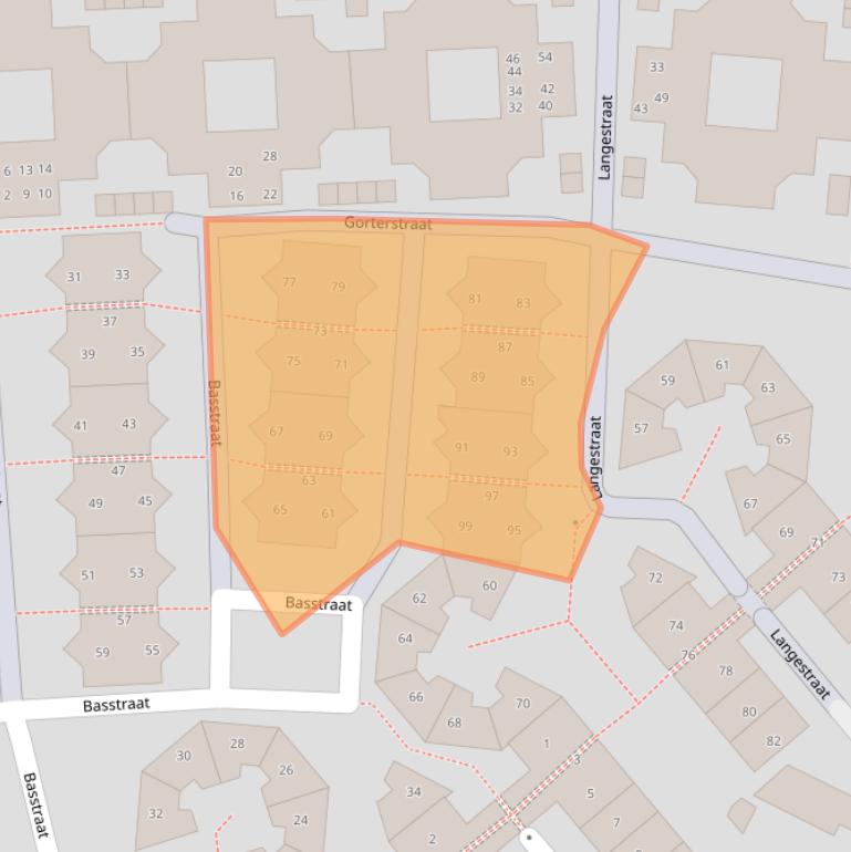 Kaart van postcodegebied 1781PV.