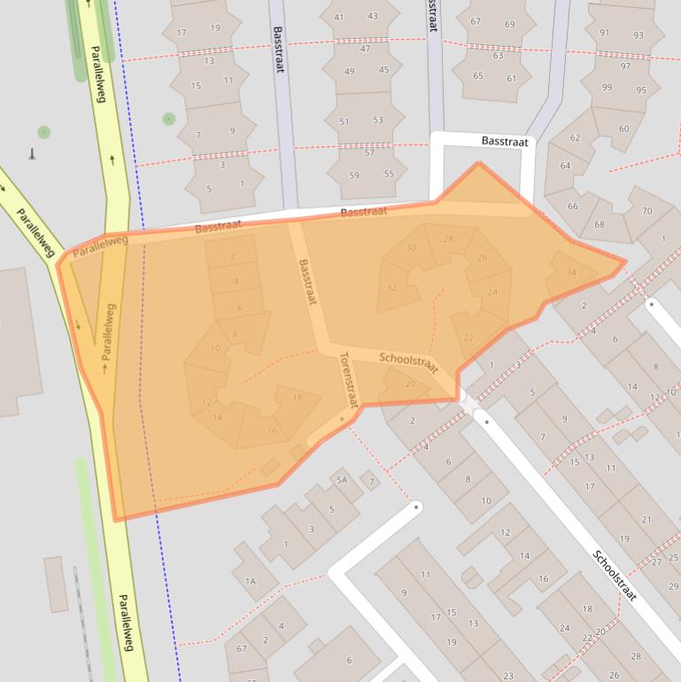 Kaart van postcodegebied 1781PW.