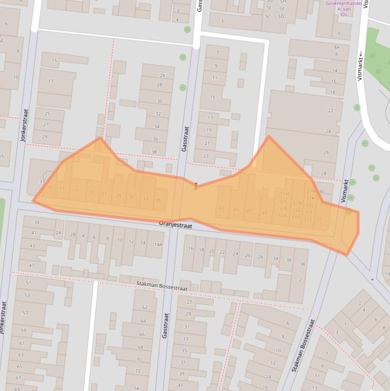 Kaart van postcodegebied 1781RL.