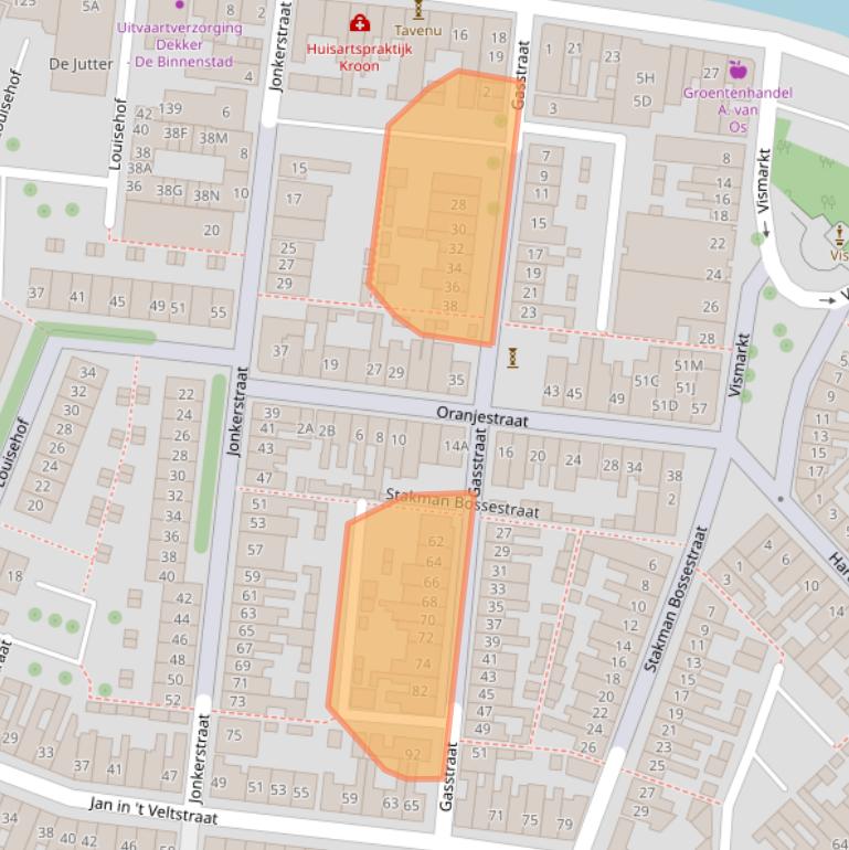 Kaart van postcodegebied 1781RP.
