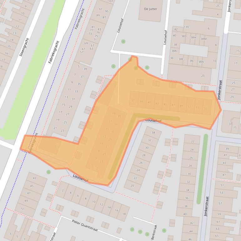 Kaart van postcodegebied 1781RR.