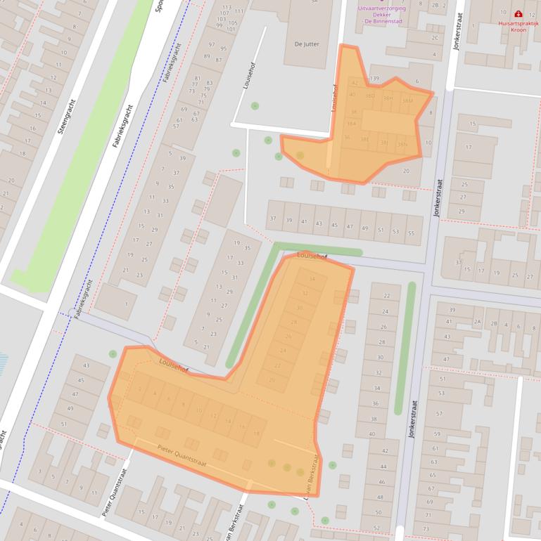Kaart van postcodegebied 1781RS.