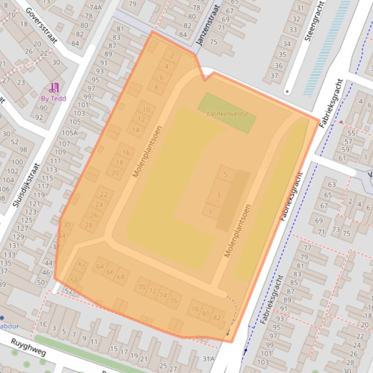 Kaart van postcodegebied 1781RX.