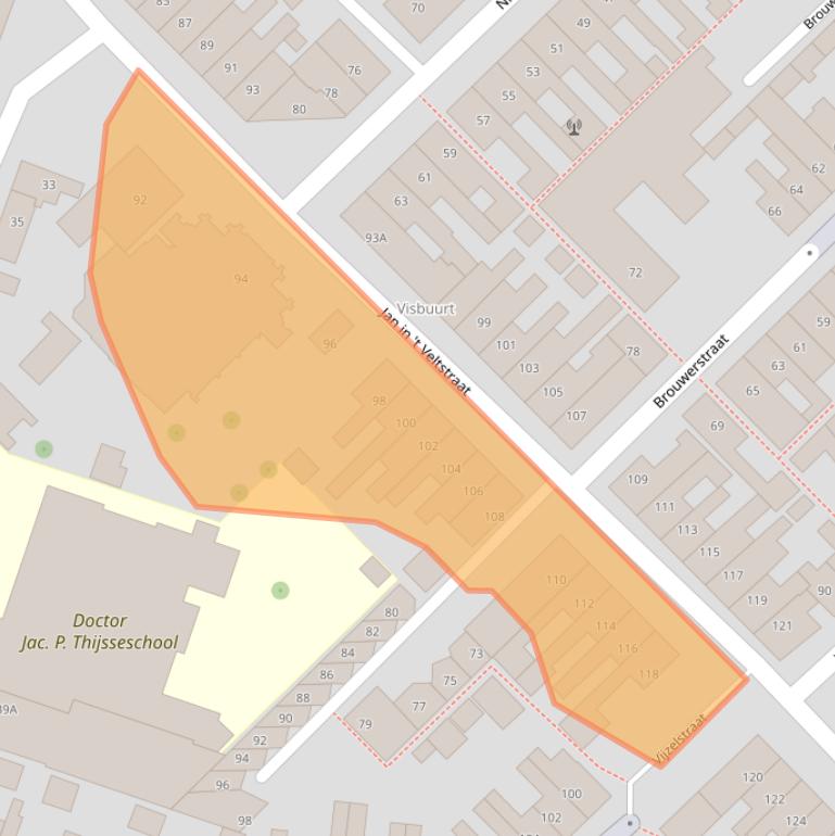 Kaart van postcodegebied 1781SL.