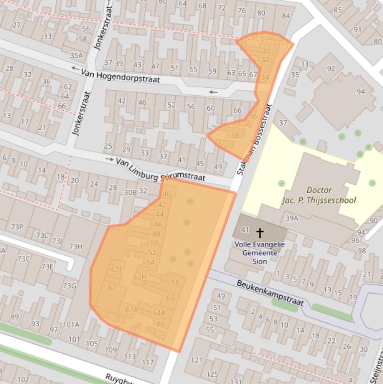 Kaart van postcodegebied 1781SZ.