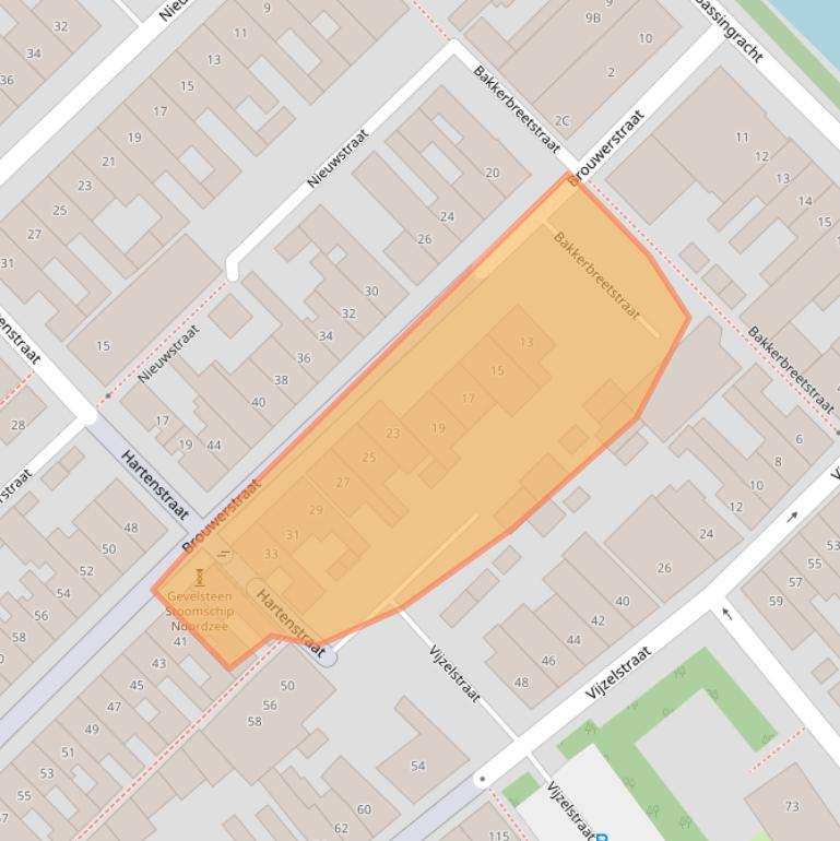 Kaart van postcodegebied 1781TK.