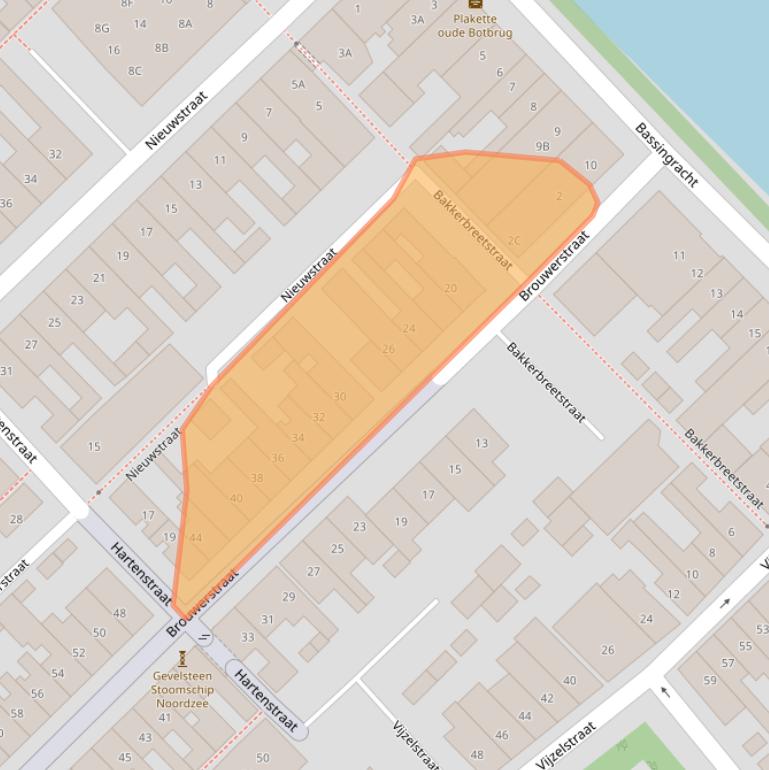 Kaart van postcodegebied 1781TM.