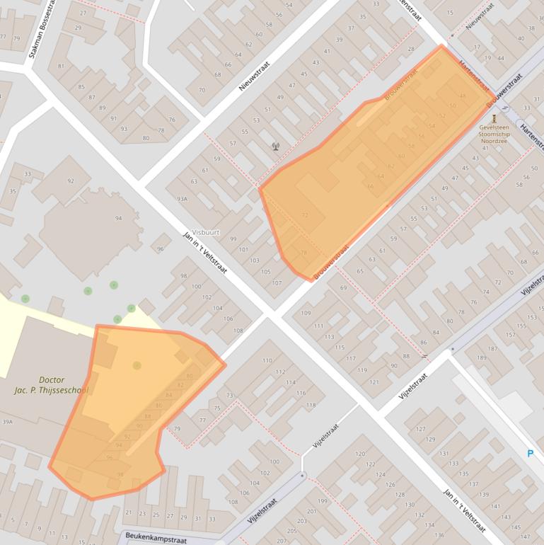 Kaart van postcodegebied 1781TN.