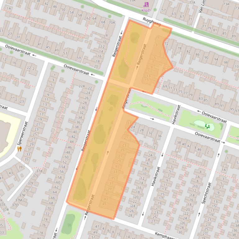 Kaart van postcodegebied 1781VE.