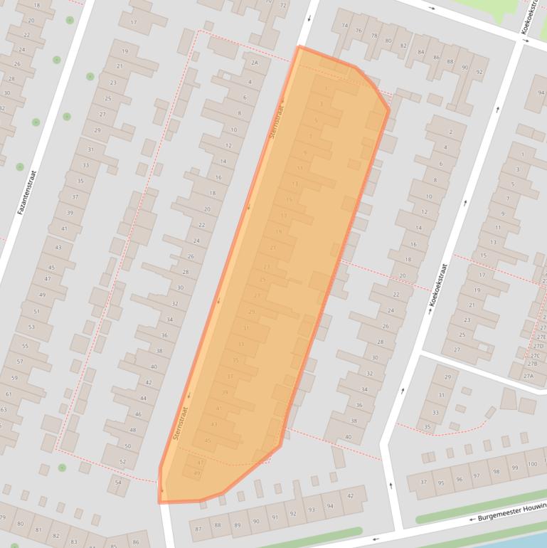 Kaart van postcodegebied 1781WH.