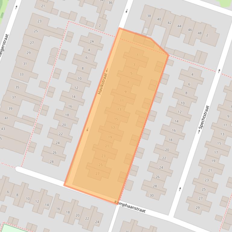 Kaart van postcodegebied 1781WP.