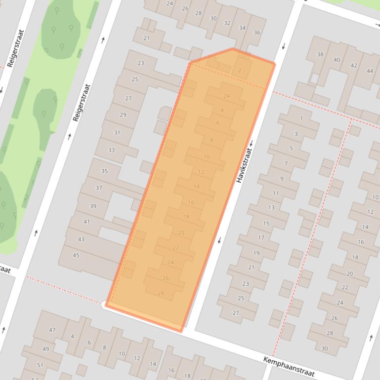 Kaart van postcodegebied 1781WR.