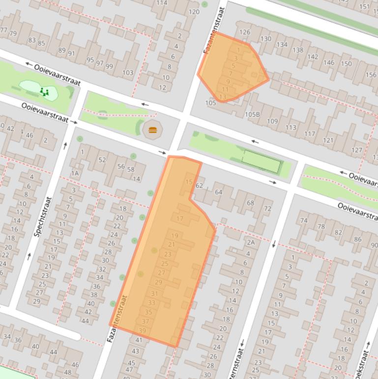 Kaart van postcodegebied 1781XJ.