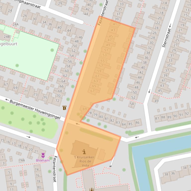 Kaart van postcodegebied 1781XK.