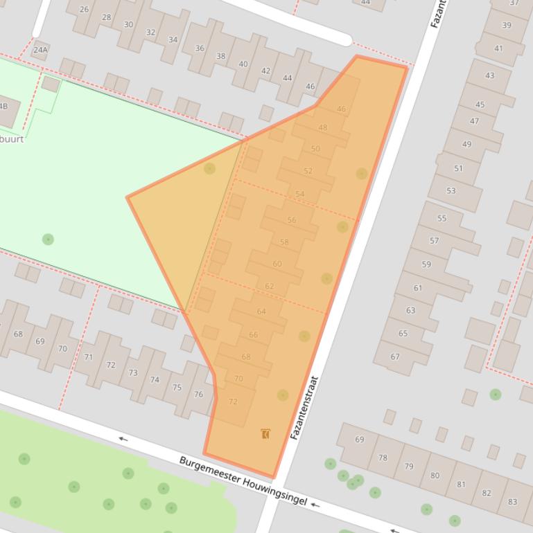 Kaart van postcodegebied 1781XM.