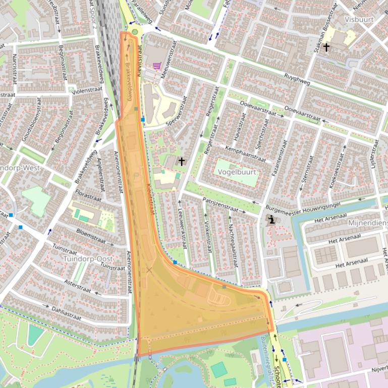 Kaart van postcodegebied 1781ZE.