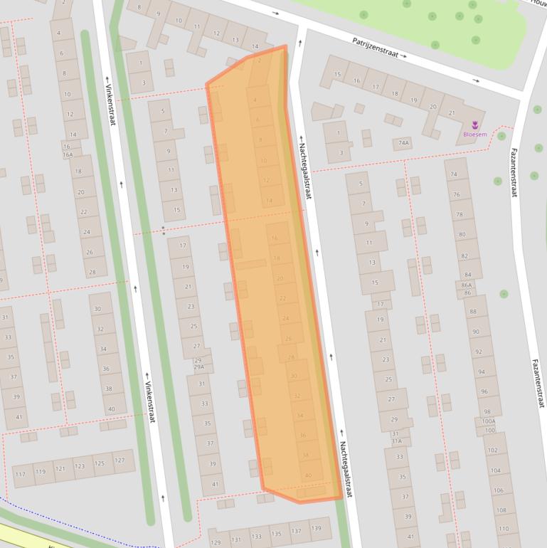 Kaart van postcodegebied 1781ZH.