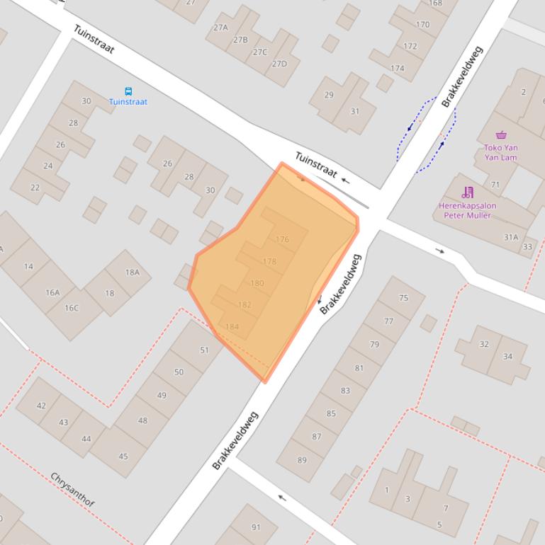 Kaart van postcodegebied 1782AM.