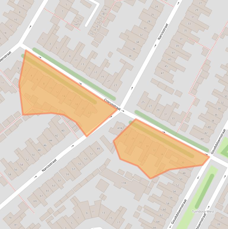 Kaart van postcodegebied 1782AR.