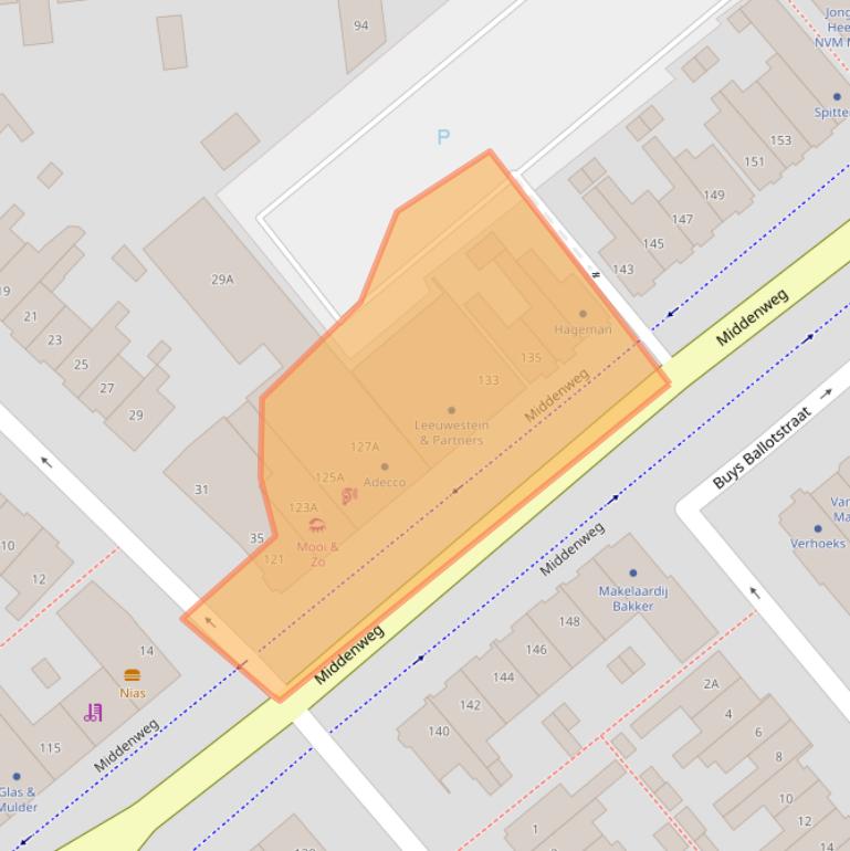 Kaart van postcodegebied 1782BD.