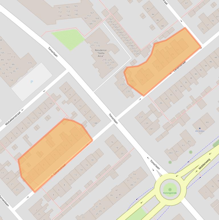 Kaart van postcodegebied 1782CA.