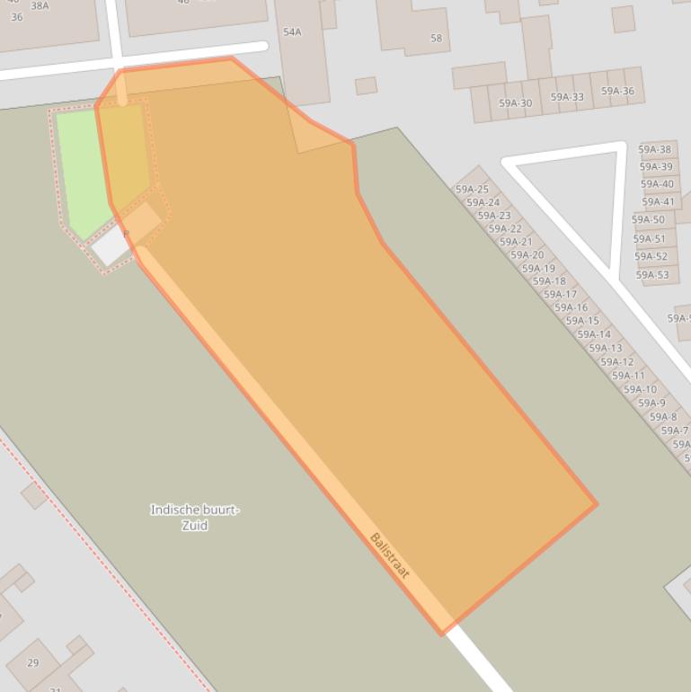 Kaart van postcodegebied 1782CH.