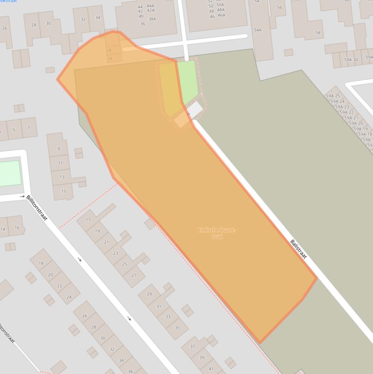 Kaart van postcodegebied 1782CK.