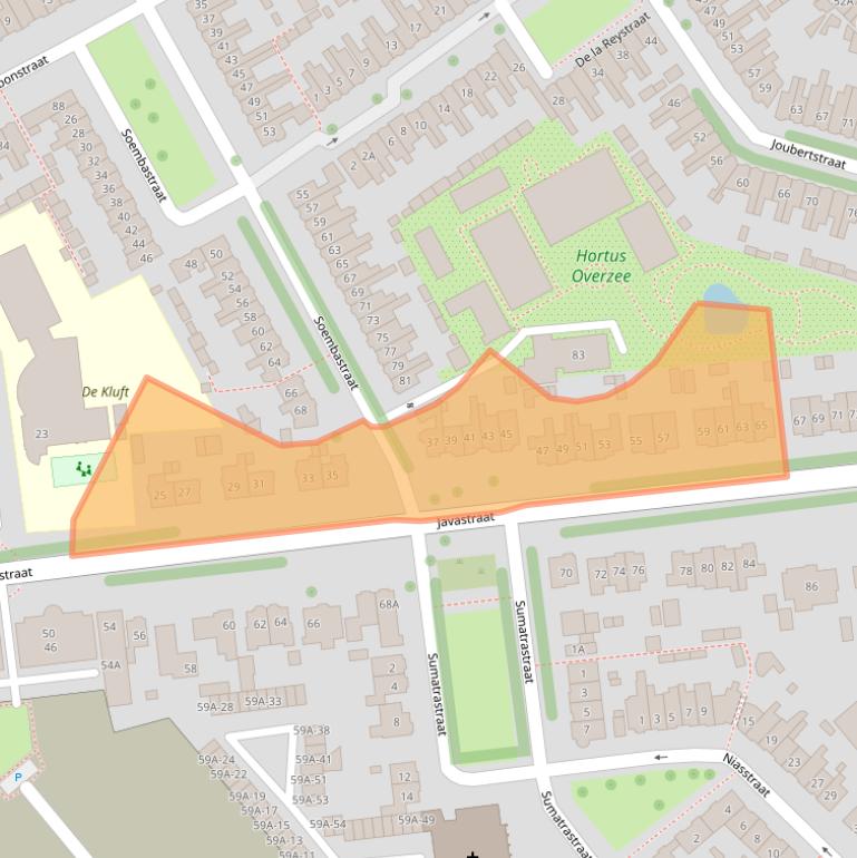 Kaart van postcodegebied 1782DB.