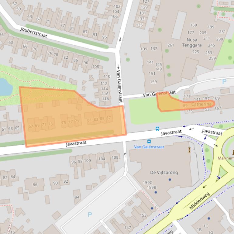 Kaart van postcodegebied 1782DC.