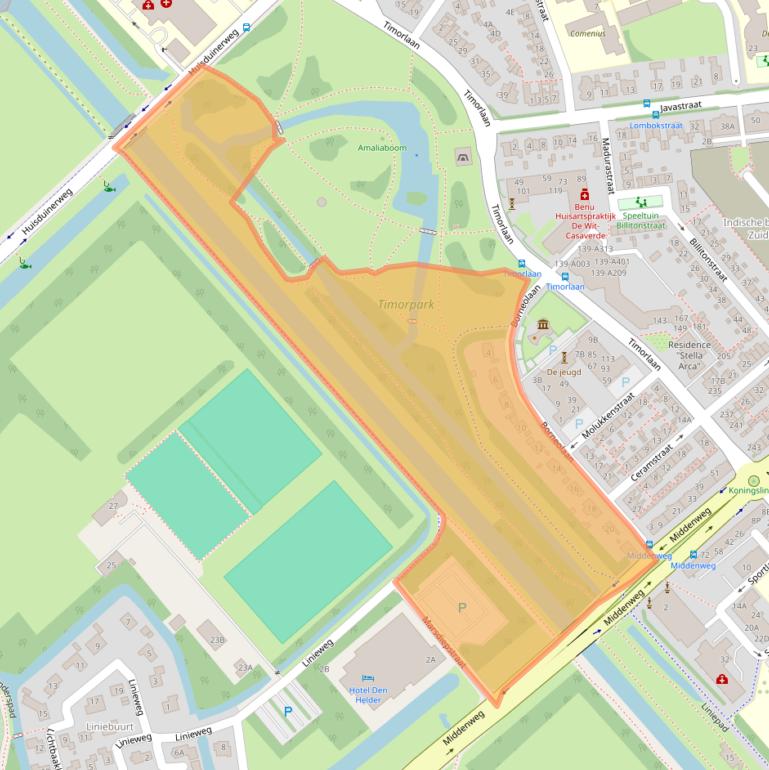 Kaart van postcodegebied 1782DM.