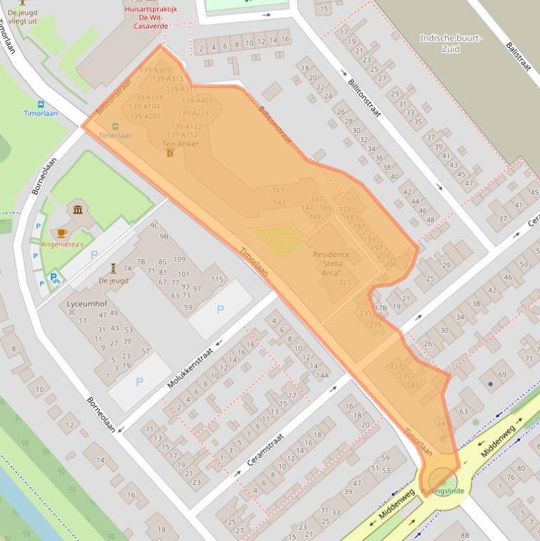 Kaart van postcodegebied 1782DR.