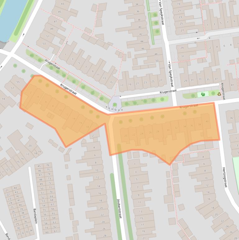 Kaart van postcodegebied 1782EP.