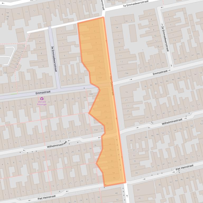 Kaart van postcodegebied 1782EW.