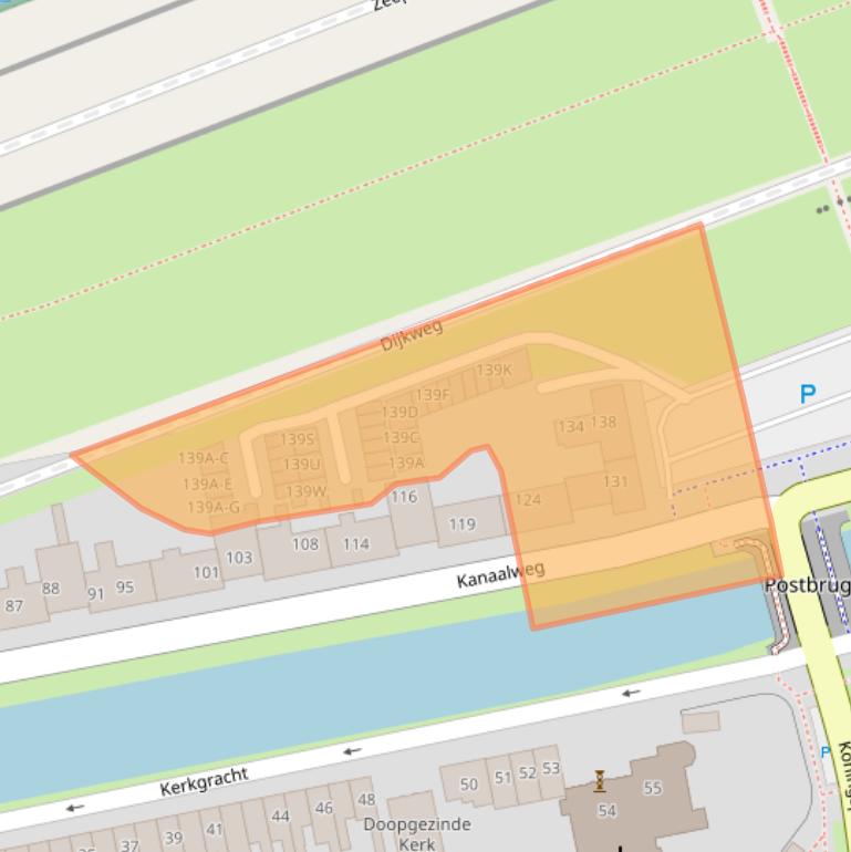 Kaart van postcodegebied 1782GH.