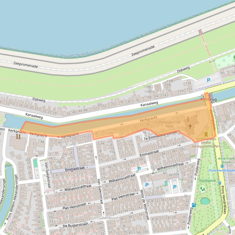 Kaart van postcodegebied 1782GK.