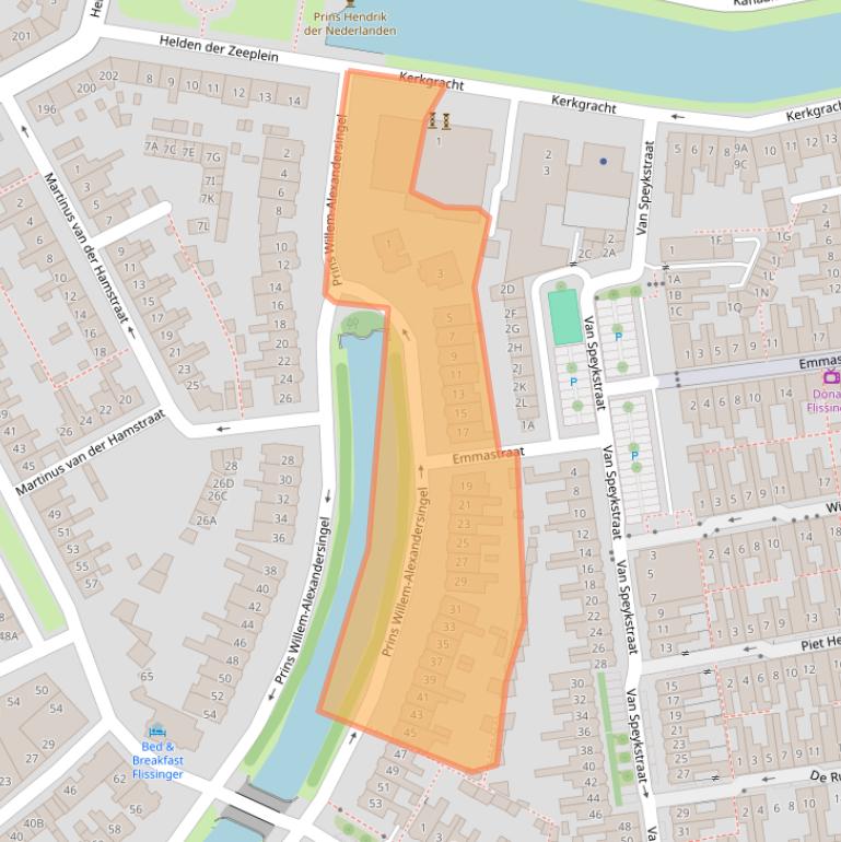 Kaart van postcodegebied 1782GM.