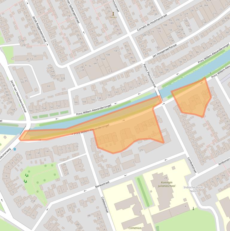 Kaart van postcodegebied 1782GP.