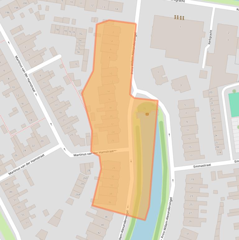 Kaart van postcodegebied 1782GS.