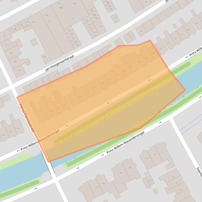 Kaart van postcodegebied 1782GV.
