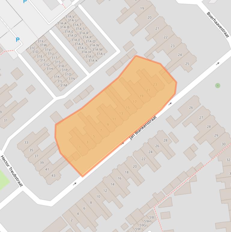 Kaart van postcodegebied 1782HA.