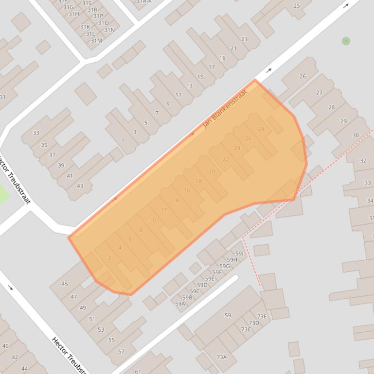 Kaart van postcodegebied 1782HB.