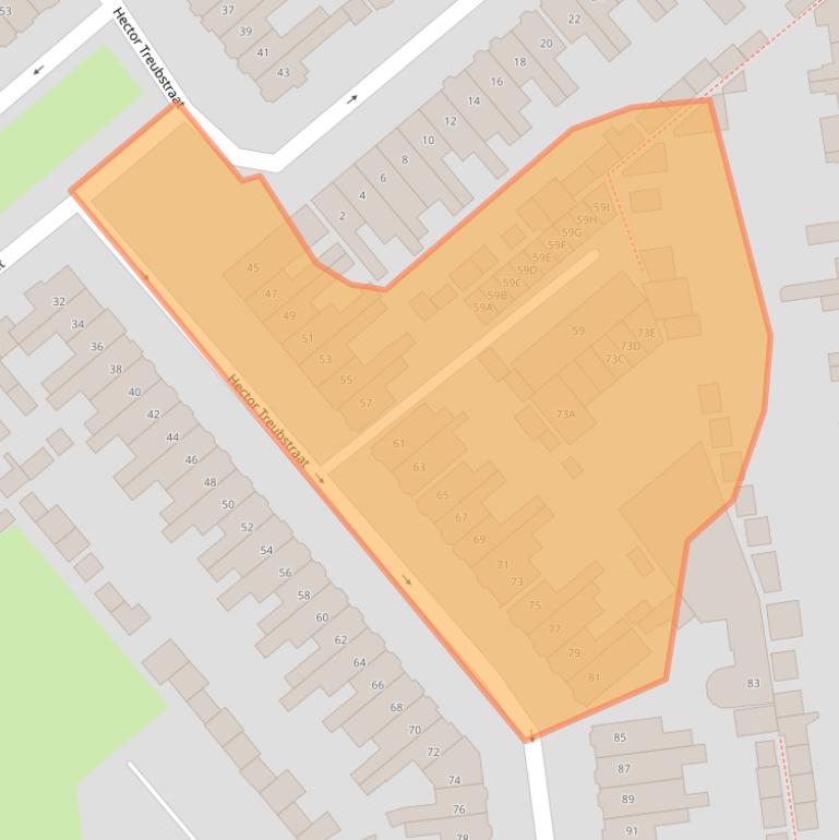 Kaart van postcodegebied 1782HD.