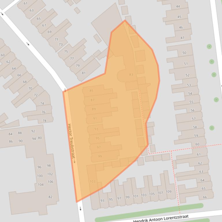 Kaart van postcodegebied 1782HE.